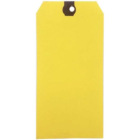 Zoro Select Shipping Tag, Colored, Yellow, PK1000 61KT34