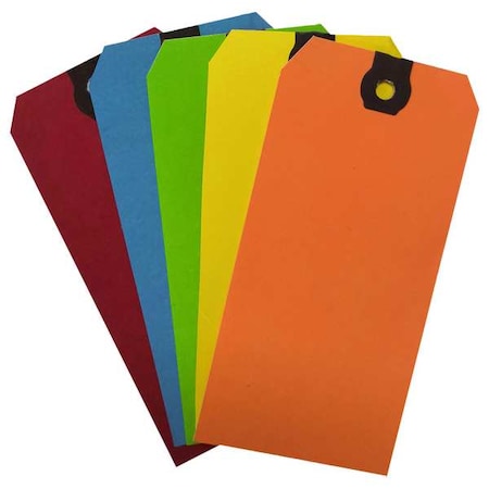 Zoro Select Shipping Tag, Colored, Assorted, PK1000 61KU84