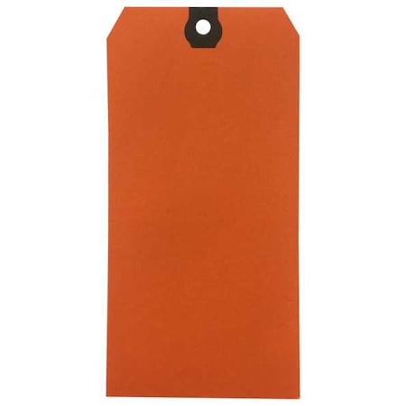 Zoro Select Shipping Tag, Colored, Orange, PK500 61KV03
