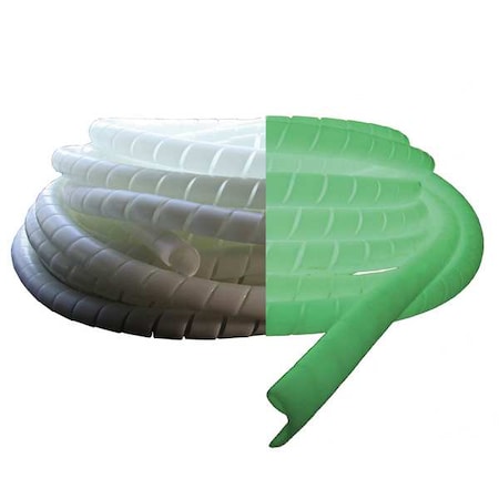 Caplugs NightGlow Spiral Wrap, Off White, 3/4" W N25SSG