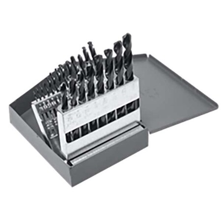 Chicago-Latrobe 21PC 1/16-3/8x1/64 HSS Heavy-Duty Jobber Length Drill Set Chicago-Latrobe 150ASP-TA TiAlN 49026