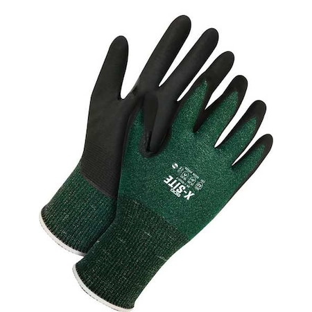 Bdg Cut-Resistant Coated Gloves, Cut Level A2 , Dipped , Nitrile , Sandy , 10 1 PR 99-1-9500-10