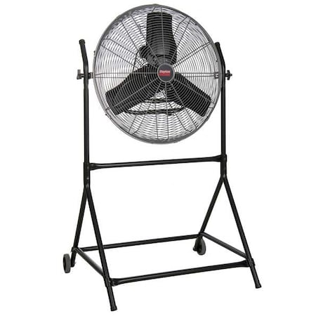 Dayton Floor Fan, Floor Mount, 24 in Blade Dia, 120V, 4,200/4,550/4,950 cfm, Non-Oscillating 61LD83