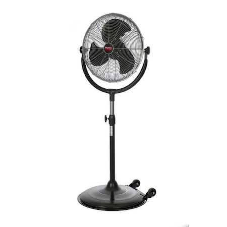 Dayton Pedestal Fan, 3 Speeds, Silver, Tilting Head 61LD85