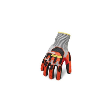 Ironclad Performance Wear Knit Gloves, Cut Level A6 , Dipped , Foam Nitrile , Sandy , L KCi5FN-04-L