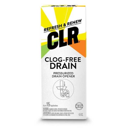 Clr PressDrainOpener, AeroSpray Can, 4.5oz, Liq G-PP-6