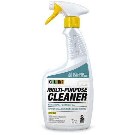 Clr Pro All Purpose Cleaner, Trigger Spray Bottle, 32 oz, Lemon G-FM-MPC32-6PRO