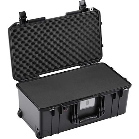 Pelican Pelican Aircase w Foam, 6.97 in, PrBtn, Blk 1556AIR