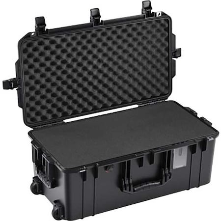 Pelican Pelican Aircase w Foam, 8.22 in, PrPu, Blk 1606AIR