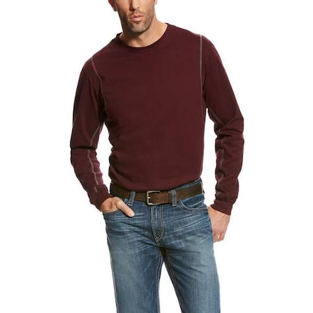 Ariat Men's FR Crew Longsleeve Tee, 8.9 cal/sq cm, L, Cotton 10023941