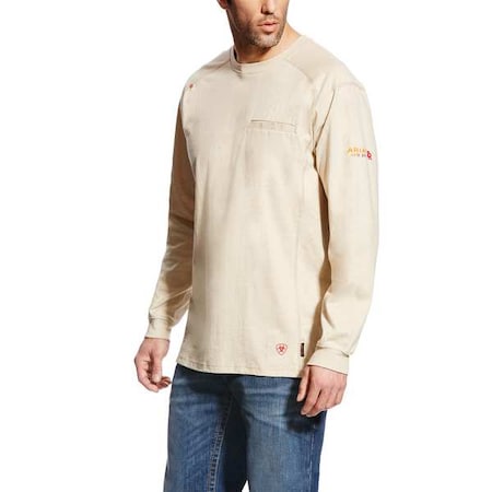 Ariat Men's FR Crew Longsleeve Tee, 8.7 cal/sq cm, XLT, Cotton 10022328