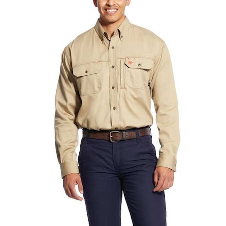 Ariat Men's Flame-Resistant Shirt, 8.9 cal/sq cm, L, Cotton 10025402