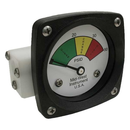 Midwest Instrument Gauge 3-Color Filter Change DP 522P-050