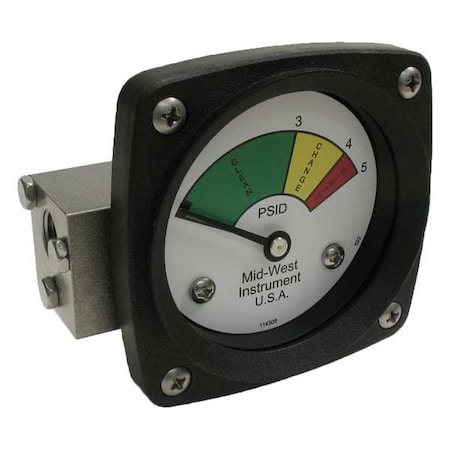 Midwest Instrument Gauge 3-Color Filter Change DP 522S-005V