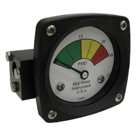Midwest Instrument Gauge 3-Color Filter Change DP 522A-030V