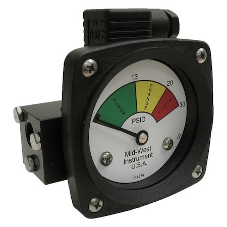 Midwest Instrument Gauge 3-Color Filter Change DP 522A-030V-LA