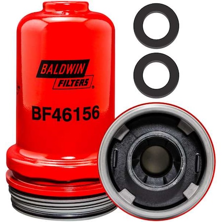 Baldwin Filters Filter, Spin-On, Biodiesl/Diesel, 6-23/32 in L BF46156