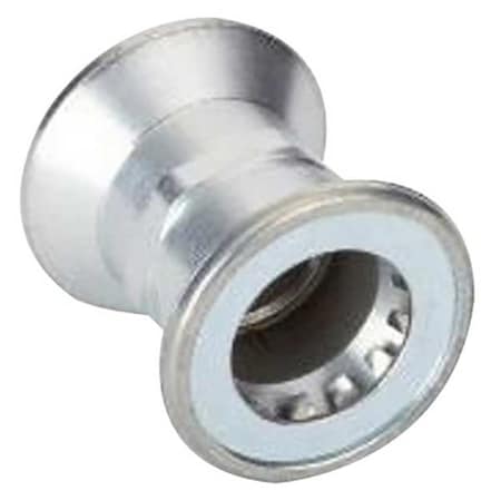 Bridgeport Fittings EMT Coupling, 1/2 in, Push-On; Threaded, Zinc Alloy, Plain 260-MB