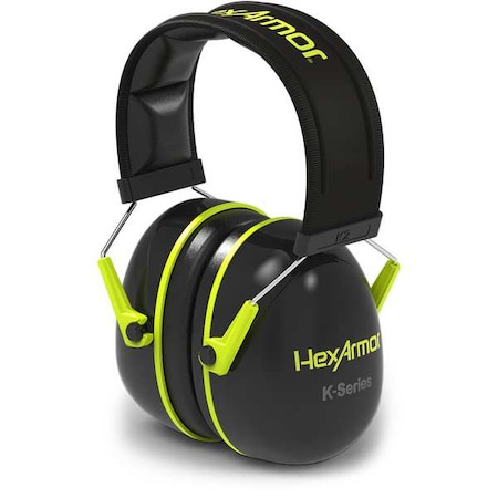 Hexarmor K-Series(TM) Over-the-Head Earmuffs, 26 dB NRR, General Purpose 19-10002