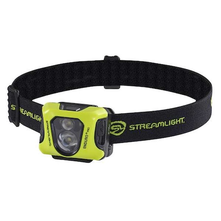 Streamlight USB Rechargable Headlight, PolyCarbonate, Yellow, 200lm 61436