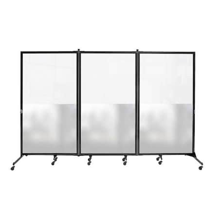 Screenflex Room Divider, 120 in W CRDFH3