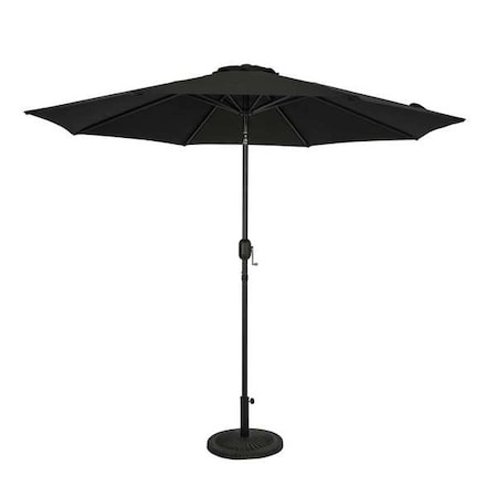 Island Umbrella Octagon Umbrella Black NU6831
