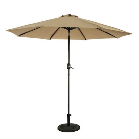 Island Umbrella Octagon Auto Tilt Umbrella Champagne NU6844