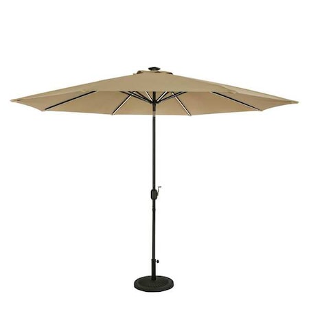 Island Umbrella Octagon Umbrella W/ Led Strip Lights NU6855