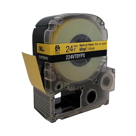Epson Label/RibbonCartridge, Yellow, Matte, 1inW 224VTBYPX