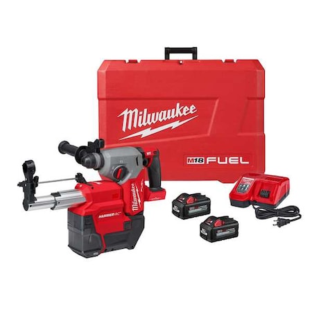 Milwaukee Tool M18 FUEL 1" SDS Plus Rotary Hammer w/ ONE-KEY Dust Extractor Kit 2914-22DE