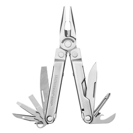 Leatherman Multi-Tool Plier, 4" Closed L, Silver 832934