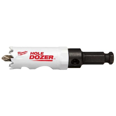 Milwaukee Tool 7/8 in. HOLE DOZER Bi-Metal Hole Saw with Arbor 49-56-9659