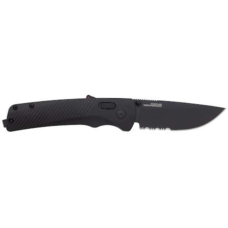 Sog Folding Knives, Blackout, Steel, Serrated 11-18-02-41