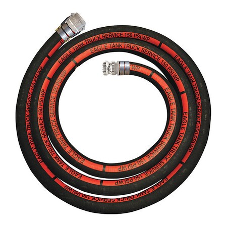 Eagle Tank Truck Hose Assembly, 3"x10ft. A009-0483-0010