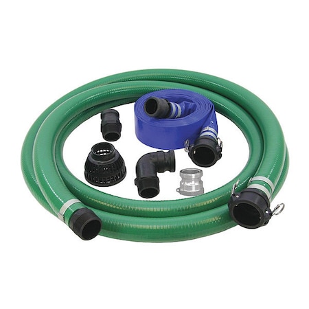 Eagle Pump Hose Kit, 2", CxE Camlock A007-TSCHOSEKIT2P