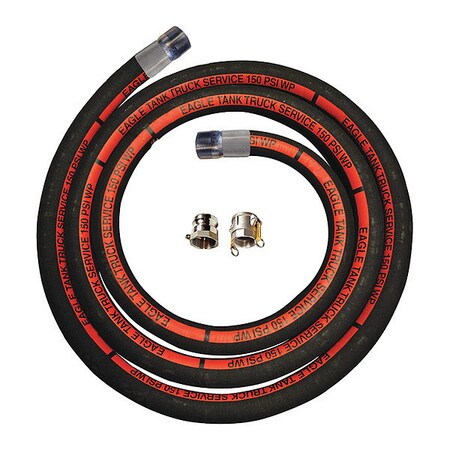 Eagle Tank Truck Hose Assembly, 3"x25ft. A009-1482-1125