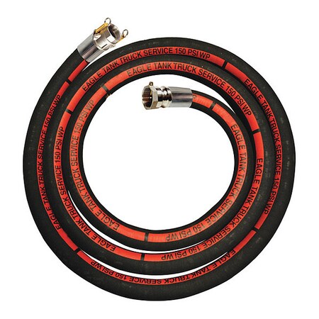 Eagle Tank Truck Hose Assembly, 4"x25ft. A009-1642-1125