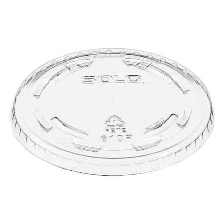 Dart PET Plastic Non-Vented Lid, Clear, 10 oz 610TP