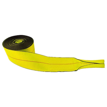 Lift-All Winch Strap, Winch, 27 ft. x 4 In., 5000 lb, Color: Yellow 61217