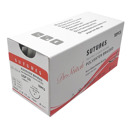 Dr.Stitch Training Sutures with Thread, PEST, 5/0 DS-0016
