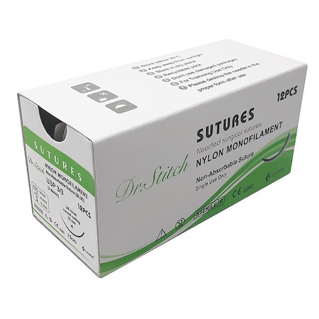 Dr.Stitch Training Sutures with Thread, Nylon, 3/0 DS-0006