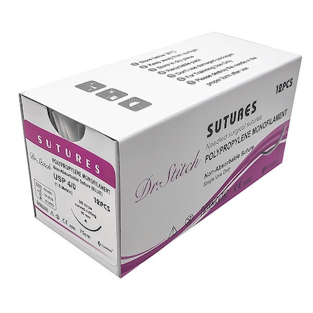 Dr.Stitch Training Sutures with Thread, Polyp, 4/0 DS-0011