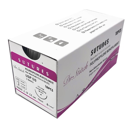 Dr.Stitch Training Sutures with Thread, Polyp, 5/0 DS-0012
