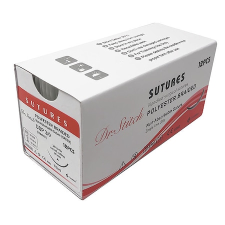 Dr.Stitch Training Sutures with Thread, PEST, 3/0 DS-0014