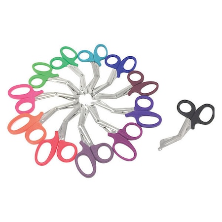 Cynamed EMT Medical Shears, 7.25", White CYZR-0069