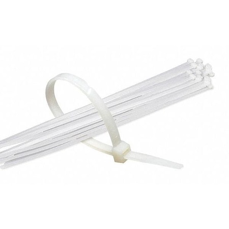 Jaydee Boen Cable Tie, 8 in L, Clear, Nylon, 50 lb Strength, 500 PK ZT-0009