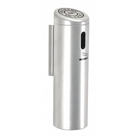 Commercial Zone Products Smoker's Outpost Wall-mounted Ashtray, Silver 711207
