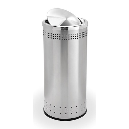 Commercial Zone Products Imprinted Waste Container, SS, 15 gal. 780729