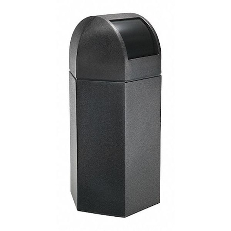 Commercial Zone Products 50 gal. Trash Can, Black 73760199
