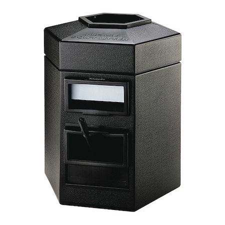 Commercial Zone Products Trash Can, Black 755201